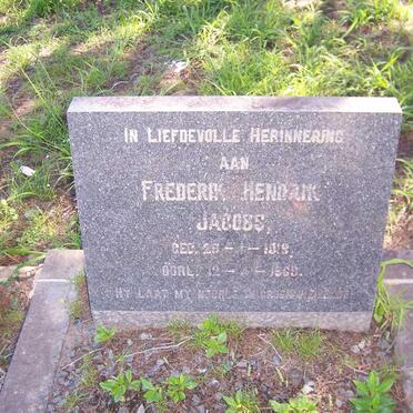 JACOBS Frederik Hendrik 1919-1969