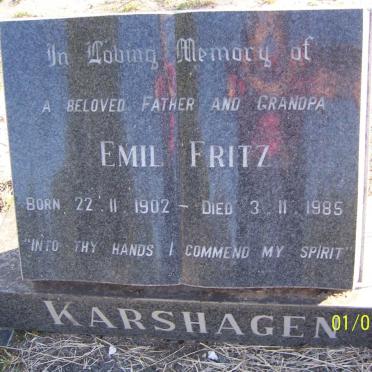 KARSHAGEN Emil Fritz 1902-1985