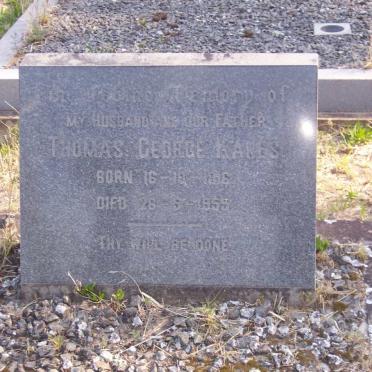 KANES Thomas George 1916-1955