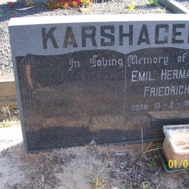 KARSHAGEN Emil Hermann Friedrich 1928-1978