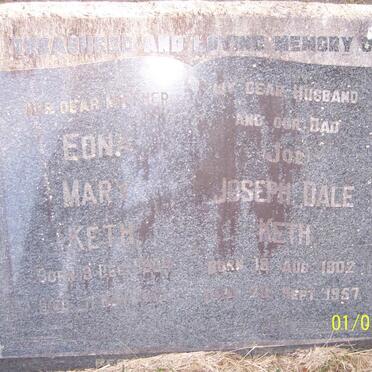 KETH Joseph Dale 1902-1957 &amp; Edna Mary 1904-1963