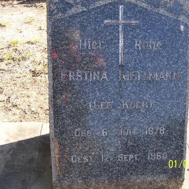 KIETZMANN Erstina nee KOCH 1878-1960