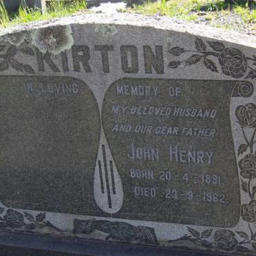 KIRTON John Henry 1891-1962