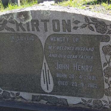KIRTON John Henry 1891-1962