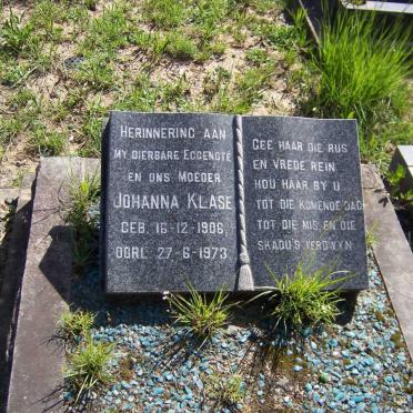 KLASE Johanna 1906-1973