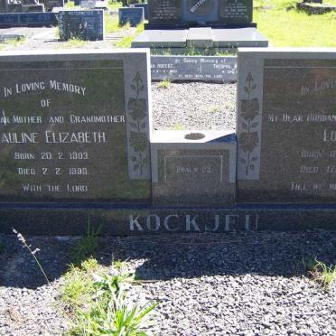 KOCKJEU Louis 1896-1983 &amp; Pauline Elizabeth 1903-1990