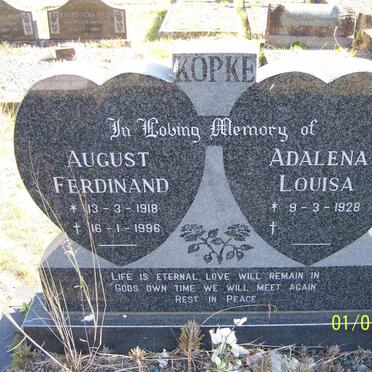 KOPKE August Ferdinand 1918-1996 &amp; Adalena Louisa 1928-
