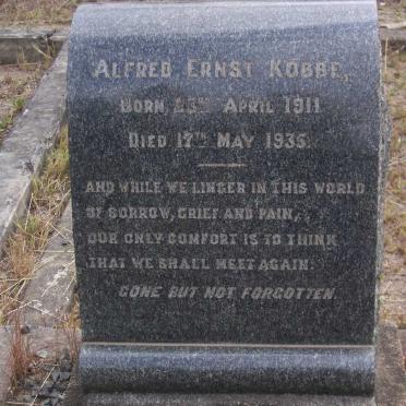 KOBBE Alfred Ernst 1911-1935
