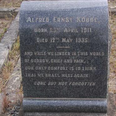 KOBBE Alfred Ernst 1911-1935