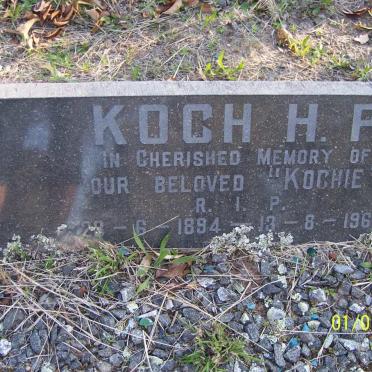 KOCH H.P. 1894-1969