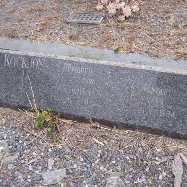 KOCKJOY Lionel Whittal 1914-1989 &amp; Johanna Susanna 1895-1964