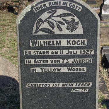 KOCH Wilhelm -1927