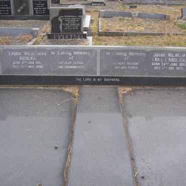 KOCKJEU Johan Wilhelm 1895-1975 &amp; Louisa Wilhelmina 1902-1990