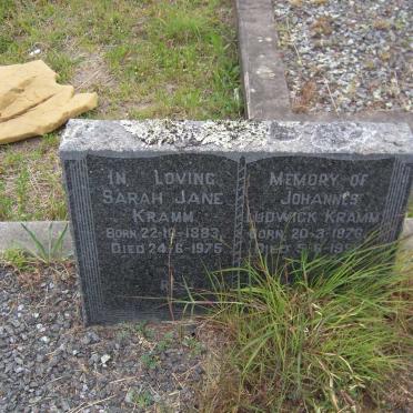 KRAMM Johannes Ludwick 1876-1956 &amp; Sarah Jane 1883-1975