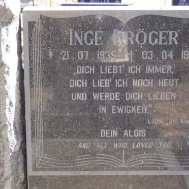 KROGER Inge 1935-1987