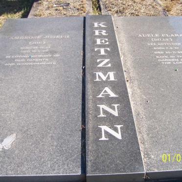 KRETZMANN Ambrose Joseph 1927-1996 &amp; Adele Clara BOTTCHER 1927-1998
