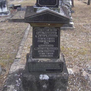 KREUSCH Carl Friedrich Wilhelm 1847-1928 &amp; Friedericke Wilhelmine KRETZMANN 1852-1927