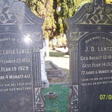 LENTZ J.D. 1848-1926 &amp; Hanne Luise 1853-1929