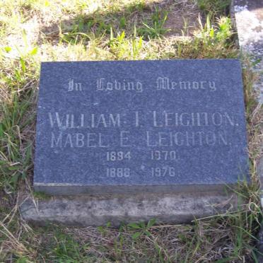 LEIGHTON William T. 1884-1970 &amp; Mabel E. 1888-1976