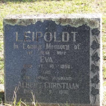 LEIPOLDT Albert Christiaan ?-1960 &amp; Eva ?-1958