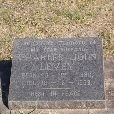 LEVEY Charles John 1896-1938