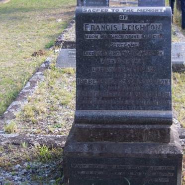 LEIGHTON Francis 1940 &amp; Isabella Barbra 1888-1945