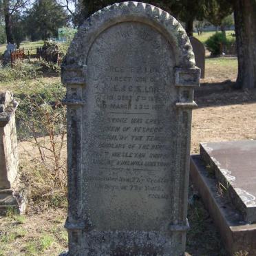 LONES George T.P. 1875-1887