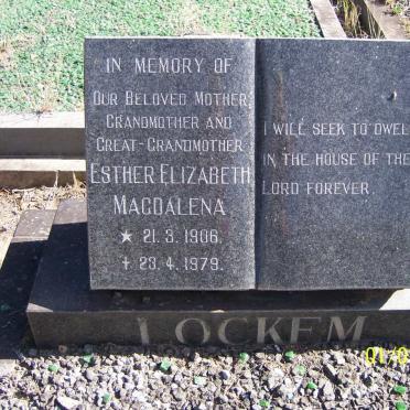 LOCKEM Esther Elizabeth Magdalena 1906-1979
