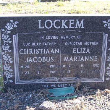 LOCKEM Chistiaan Jacobus 1905-1989 &amp; Eliza Marianne 1912-1990