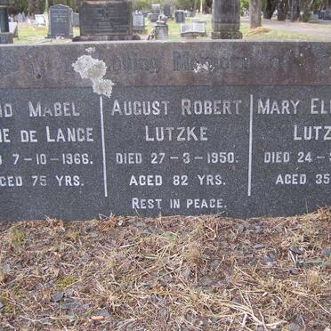 LUTZKE August Robert -1950 :: LUTZKE Mary Elizabeth -1942 :: DE LANGE Enid Mabel Irene -1966