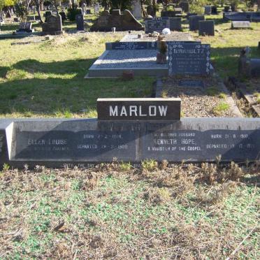 MARLOW Kenneth Hope 1910-1971 &amp; Ellen Louise 1904-1980