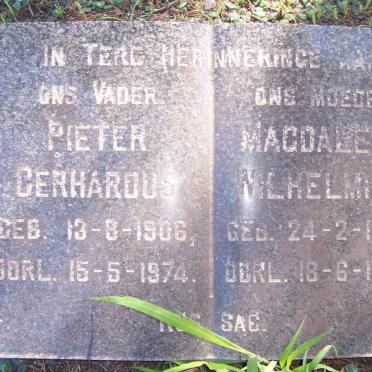 MARITZ Pieter Gerhardus 1906-1974 &amp; Magdalena Wilhelmina 1907-1974