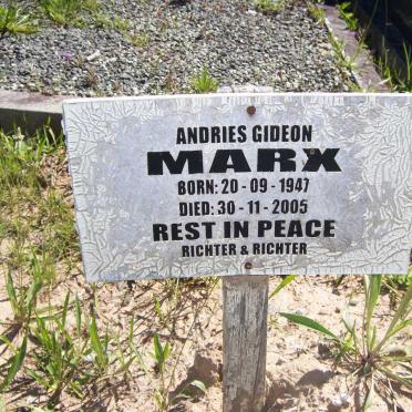 MARX Andries Gideon 1947-2005