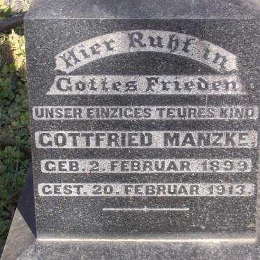 MANZKE Gottfried 1899-1913