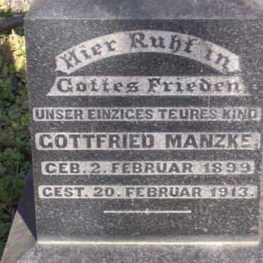 MANZKE Gottfried 1899-1913