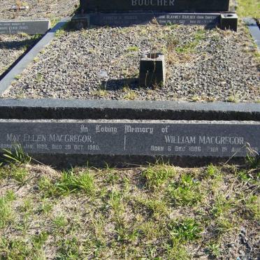 MacGREGOR William 1886-1959 &amp; May Ellen 1898-1980