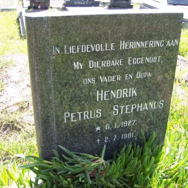 MALAN Hendrik Petrus Stephanus 1927-1981