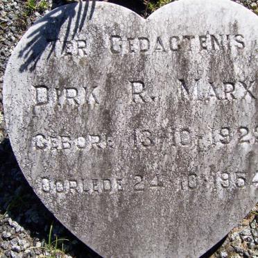 MARX Dirk R. 1922-1954