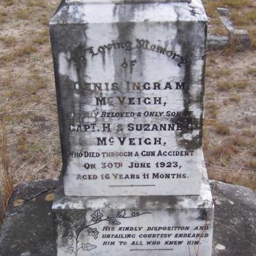McVEIGH Denis Ingram -1923