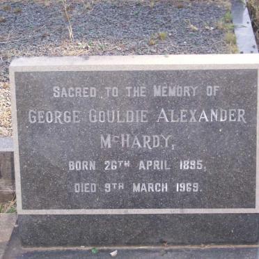 McHARDY George Gouldie Alexander 1895-1969