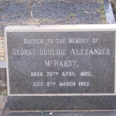 McHARDY George Gouldie Alexander 1895-1969