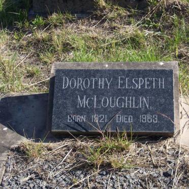 McLOUGHLIN Dorothy Elspeth 1921-1963