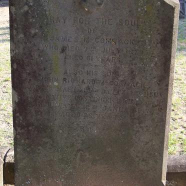 McCORMACK James -1879 :: McCORMACK John Richard -1870