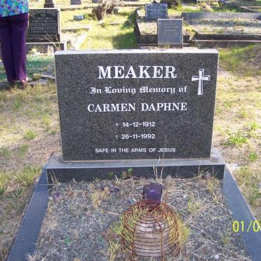 MEAKER Carmen Daphne 1912-1992