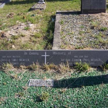 MEAKER Arthur Edward ?-1959 &amp; Edna Ursula ?-1972