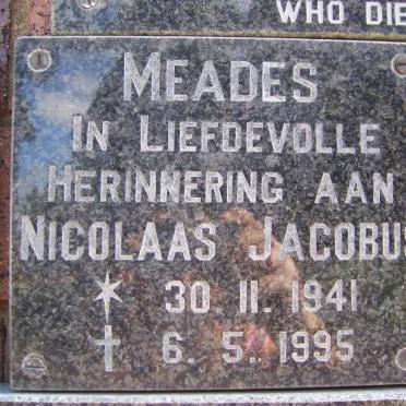 MEADES Nicolaas Jacobus 1941-1995