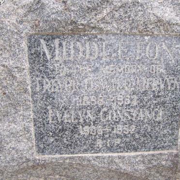 MIDDLETON Trevor Oswald Mervyn 1898-196? &amp; Evelyn Constance 1906-1952