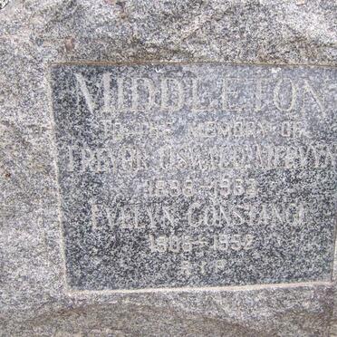 MIDDLETON Trevor Oswald Mervyn 1898-196? &amp; Evelyn Constance 1906-1952