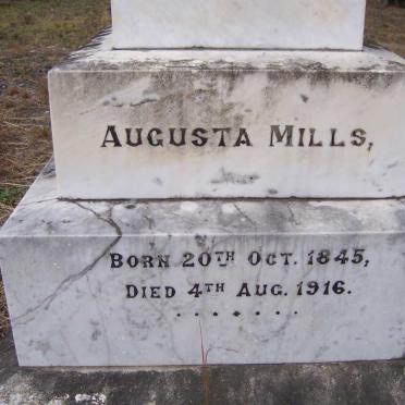 MILLS Augusta 1845-1916