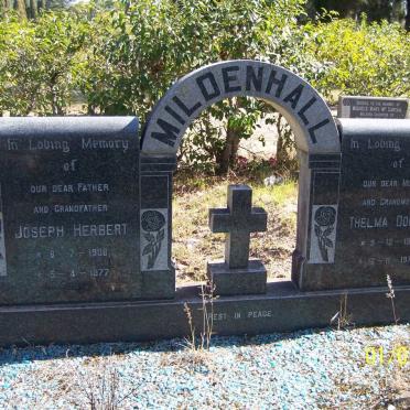 MILDENHALL Joseph Herbert 1908-1977 &amp; Thelma Doreen 1910-1976